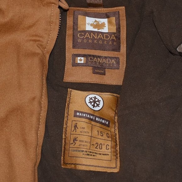 Canada Work Gear Brown Hooded Field/Barn/Chore Coat - Picture 6 of 12